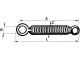 Molla per tiller con occhio girevole